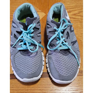 Nike Free Run 2  sneakers midnight navy wolf grey Women's Size 8---st-443816-010